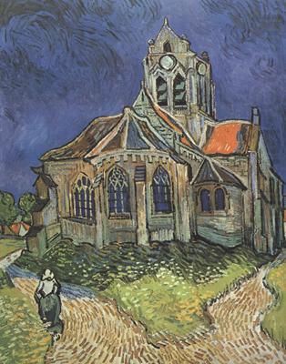 Vincent Van Gogh The Church at Auvers (nn04) china oil painting image